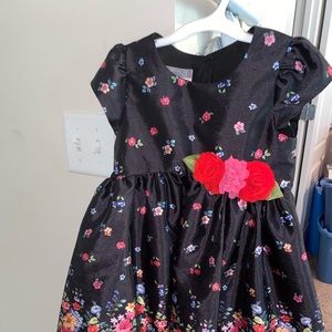 Black Flower Dress for girls
